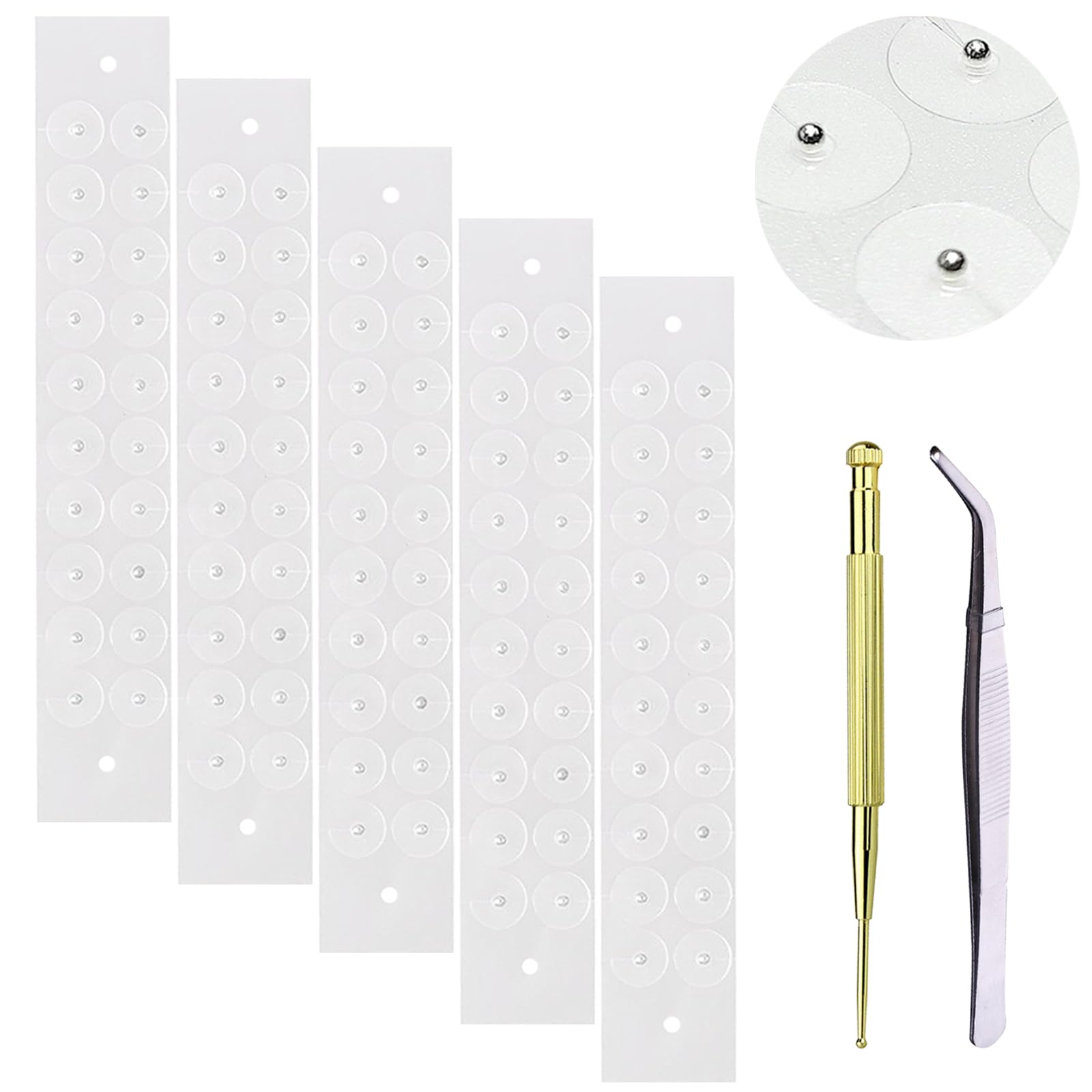 Amazon | 耳ツボシール 透明 100粒 耳つぼ押しシール 快適通気性